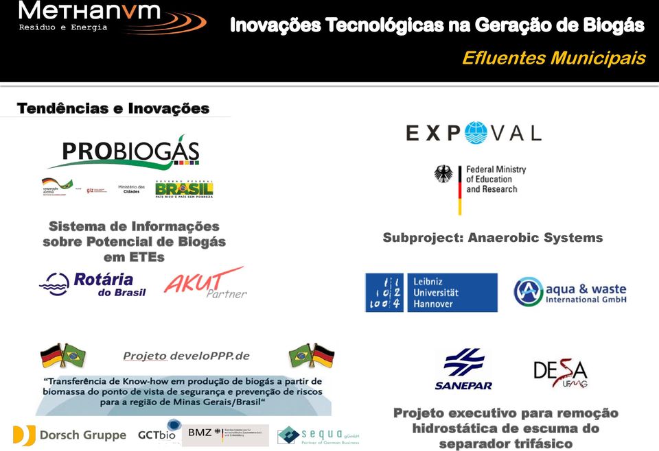 Subproject: Anaerobic Systems Projeto executivo