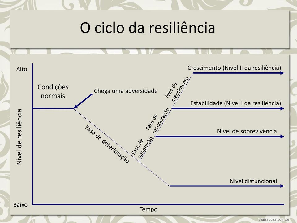 normais Chega uma adversidade Estabilidade (Nível I da