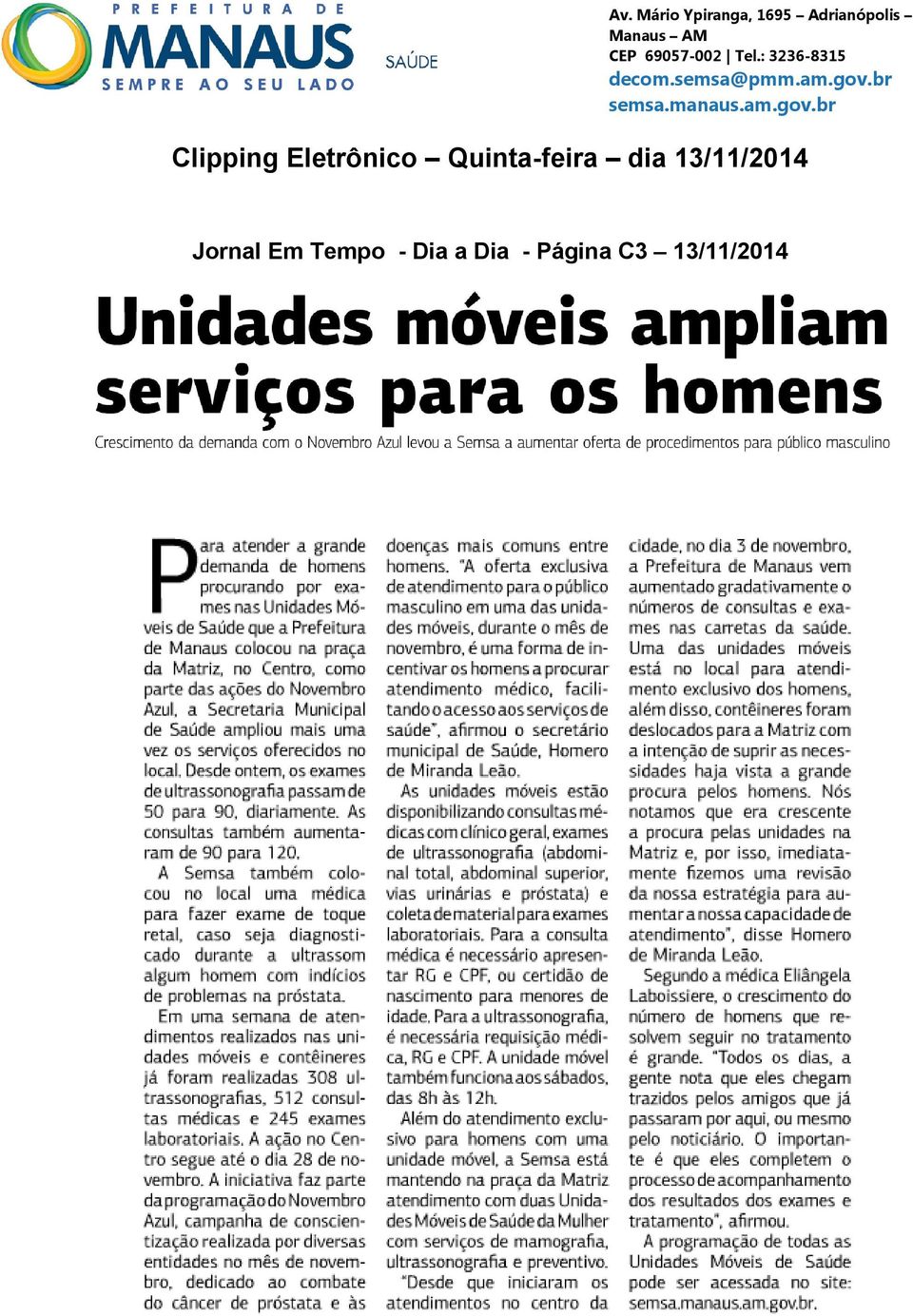 13/11/2014 Jornal Em