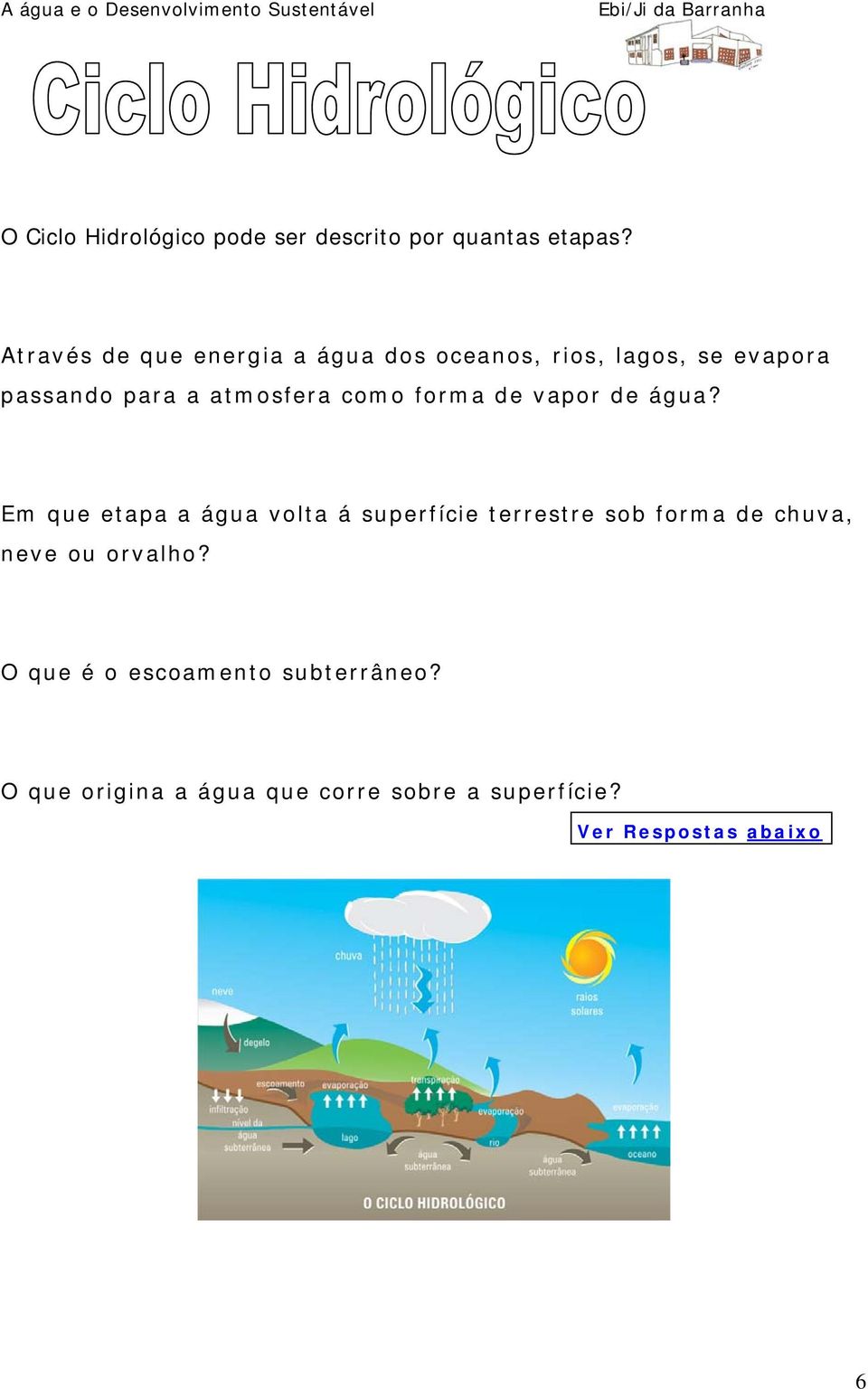 atmosfera como forma de vapor de água?