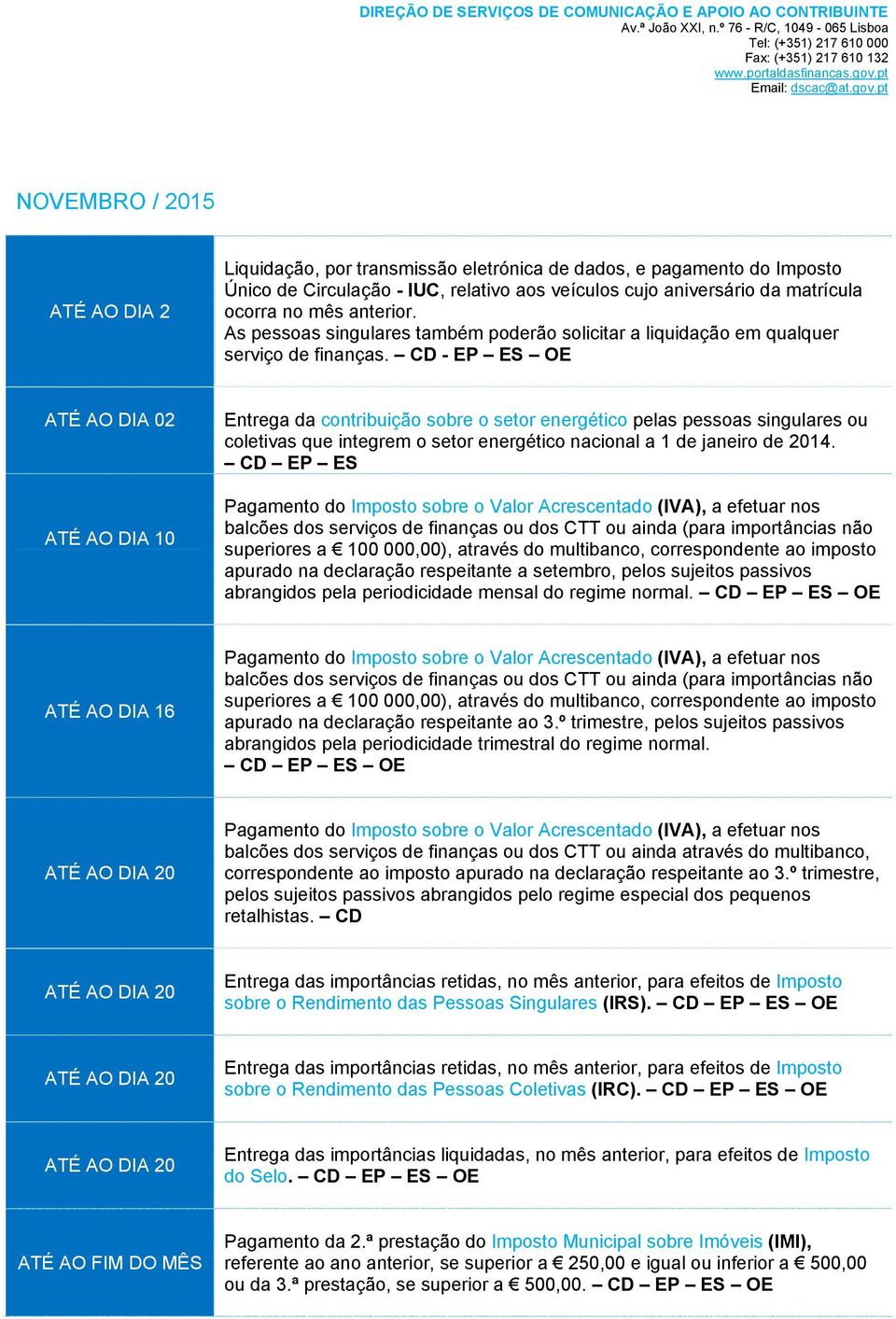 setembro, pelos sujeitos passivos abrangidos pela periodicidade mensal do regime normal.