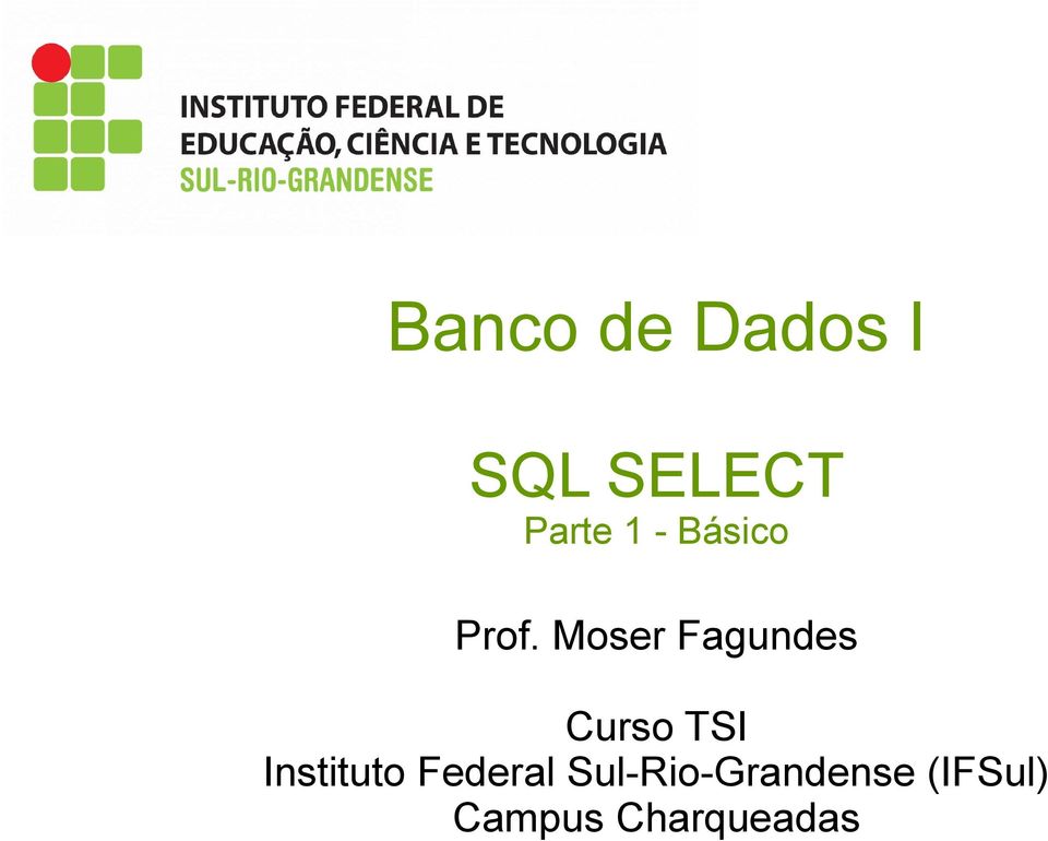 Moser Fagundes Curso TSI Instituto