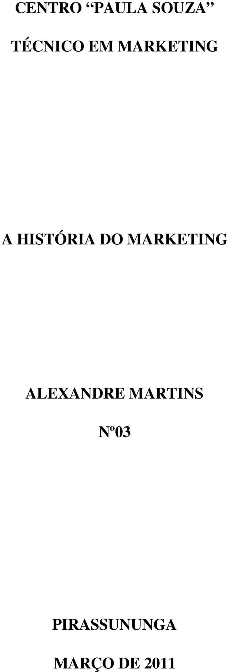 MARKETING ALEXANDRE MARTINS