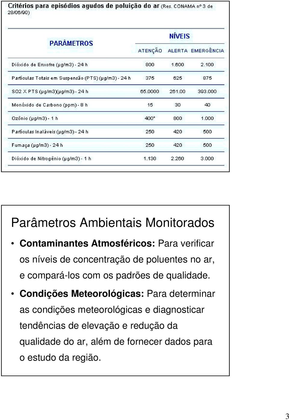 Condições Meteorológicas: Para determinar as condições meteorológicas e diagnosticar