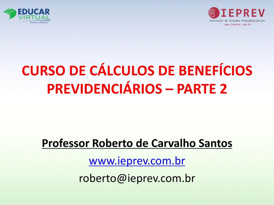 Professor Roberto de Carvalho