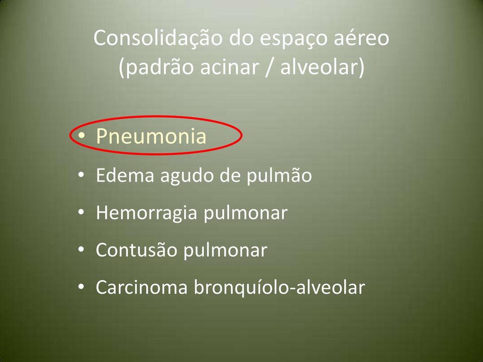 agudo de pulmão Hemorragia pulmonar