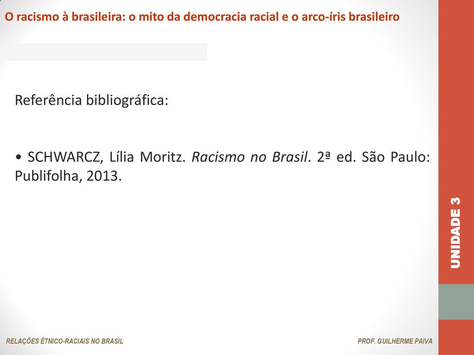 Racismo no Brasil. 2ª ed.