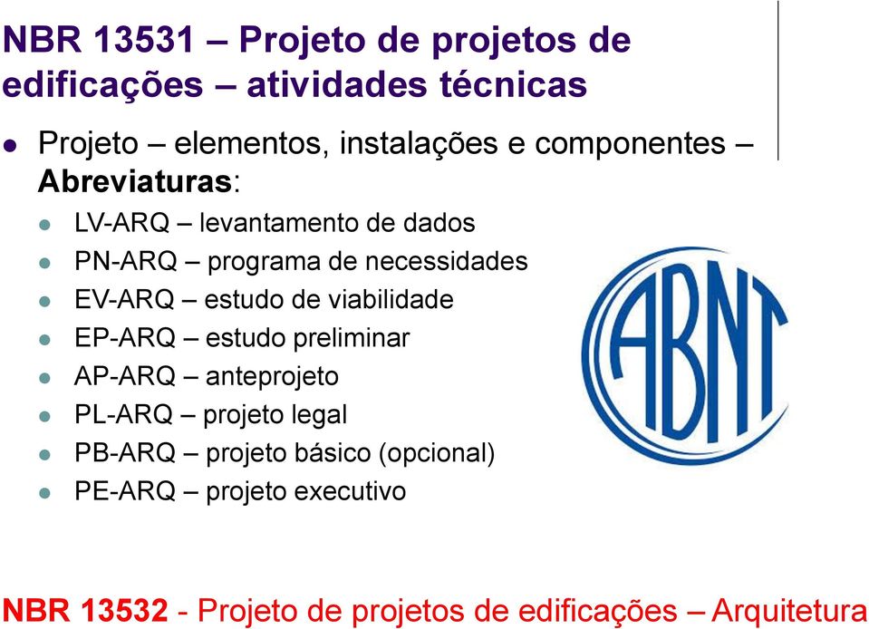 estudo de viabilidade EP-ARQ estudo preliminar AP-ARQ anteprojeto PL-ARQ projeto legal PB-ARQ