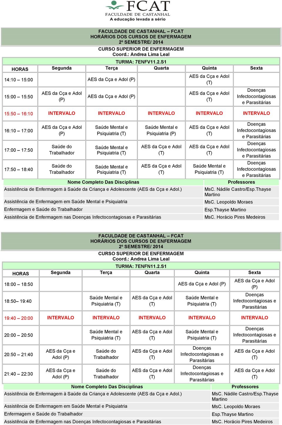 Infectocontagiosas e Parasitárias MsC. Nádile Castro/Esp.Thayse Martino MsC. Leopoldo Moraes Esp.Thayse Martino TURMA: 7ENFN11.2.