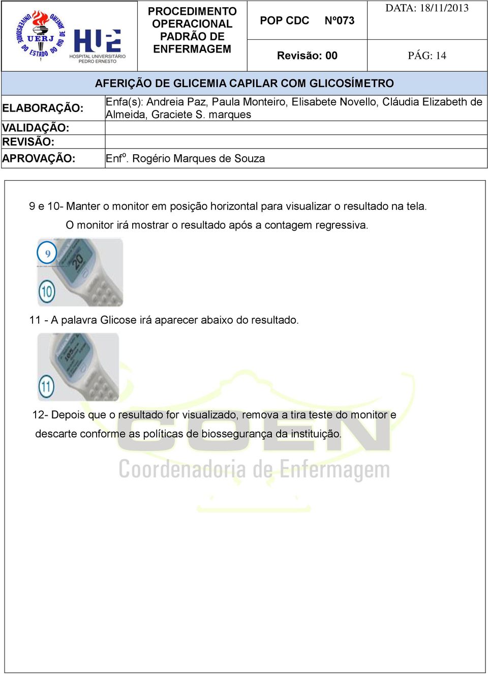 11 - A palavra Glicose irá aparecer abaixo do resultado.