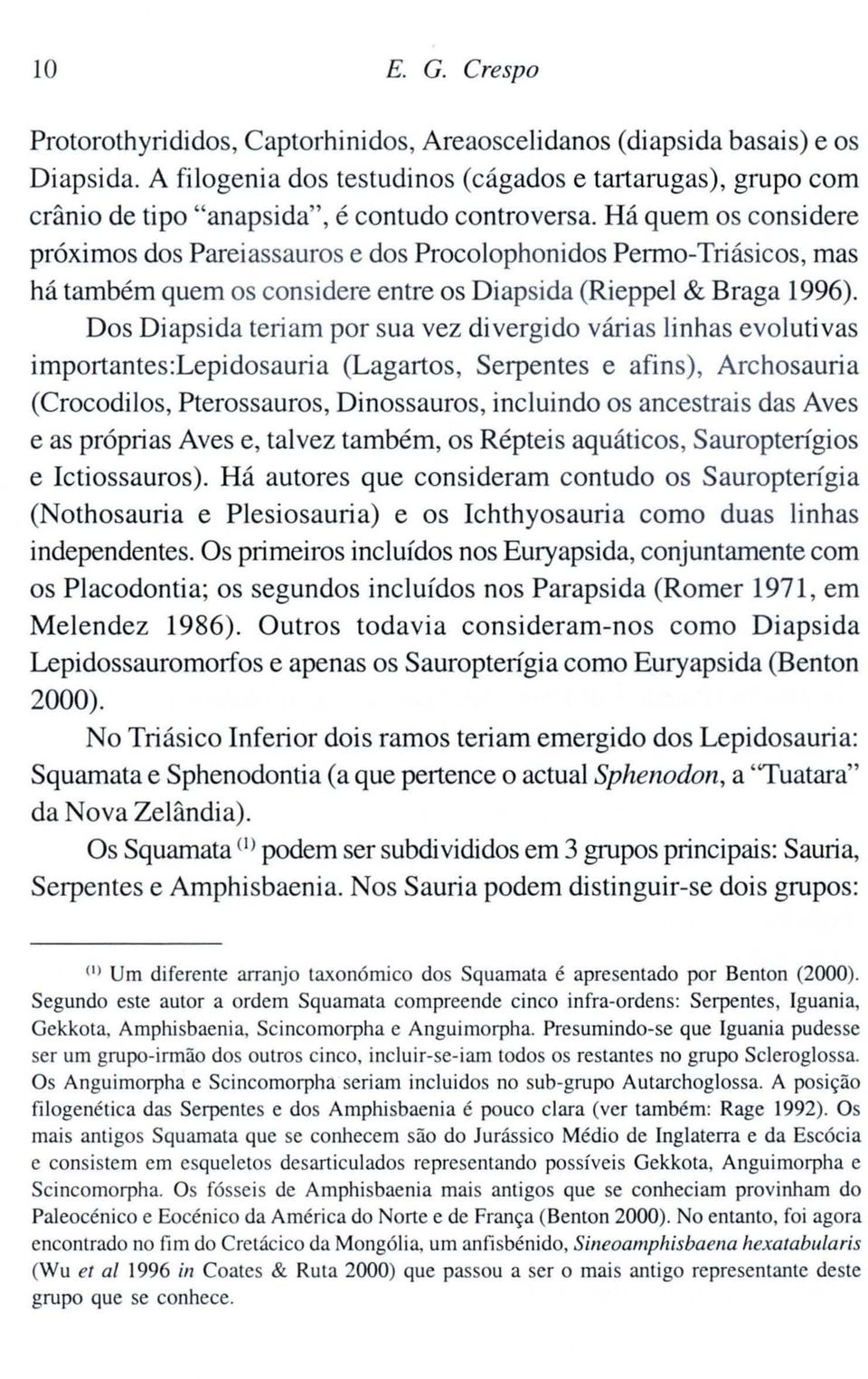 Há quem os considere próximos dos Pareiassauros e dos Procolophonidos Permo-Triásicos, mas há também quem os considere entre os Diapsida (Rieppel & Braga 1996).