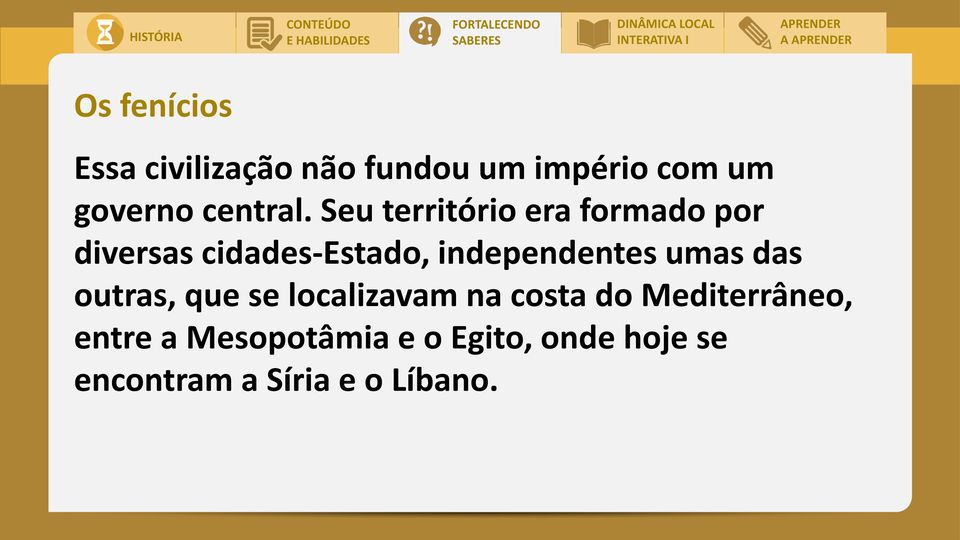 Seu território era formado por diversas cidades-estado, independentes