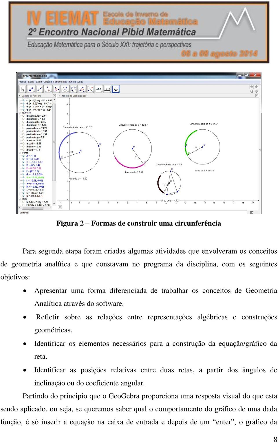 Refletir sobre as relações entre representações algébricas e construções geométricas. Identificar os elementos necessários para a construção da equação/gráfico da reta.