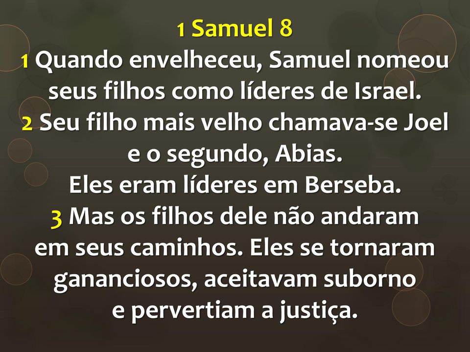 Eles eram líderes em Berseba.