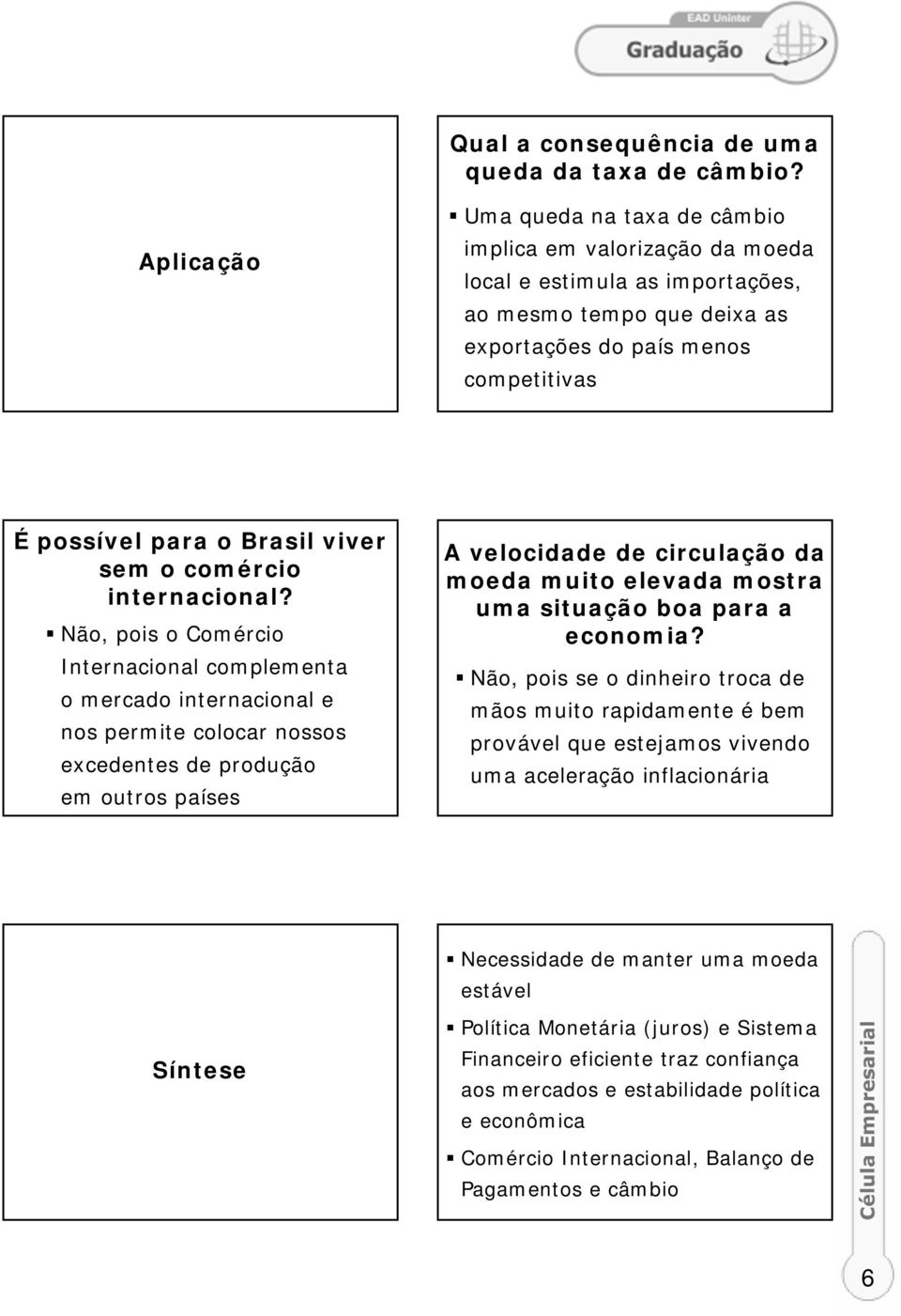 viver sem o comércio internacional?