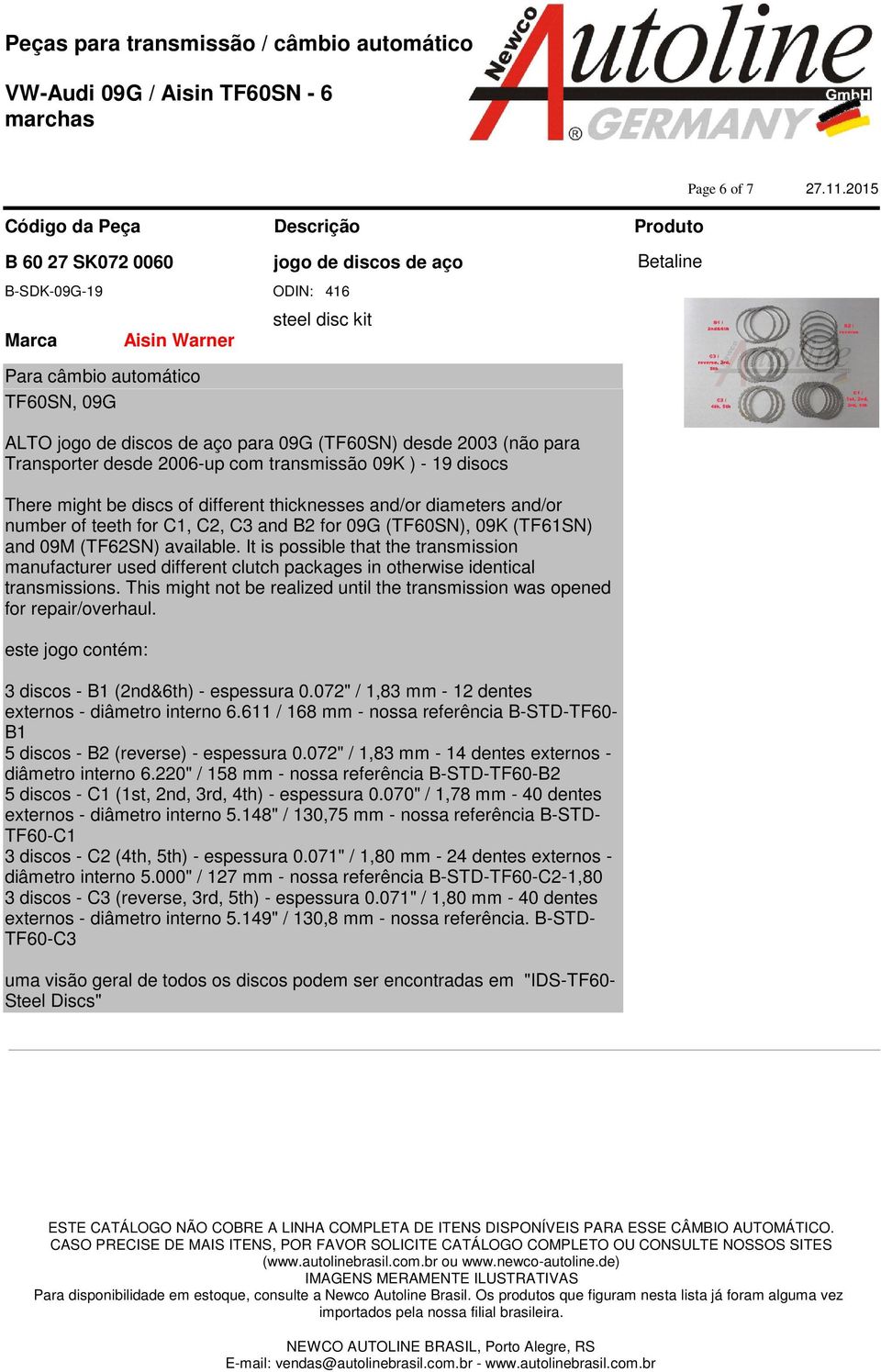 It is possible that the transmission manufacturer used different clutch packages in otherwise identical transmissions. This might not be realized until the transmission was opened for repair/overhaul.