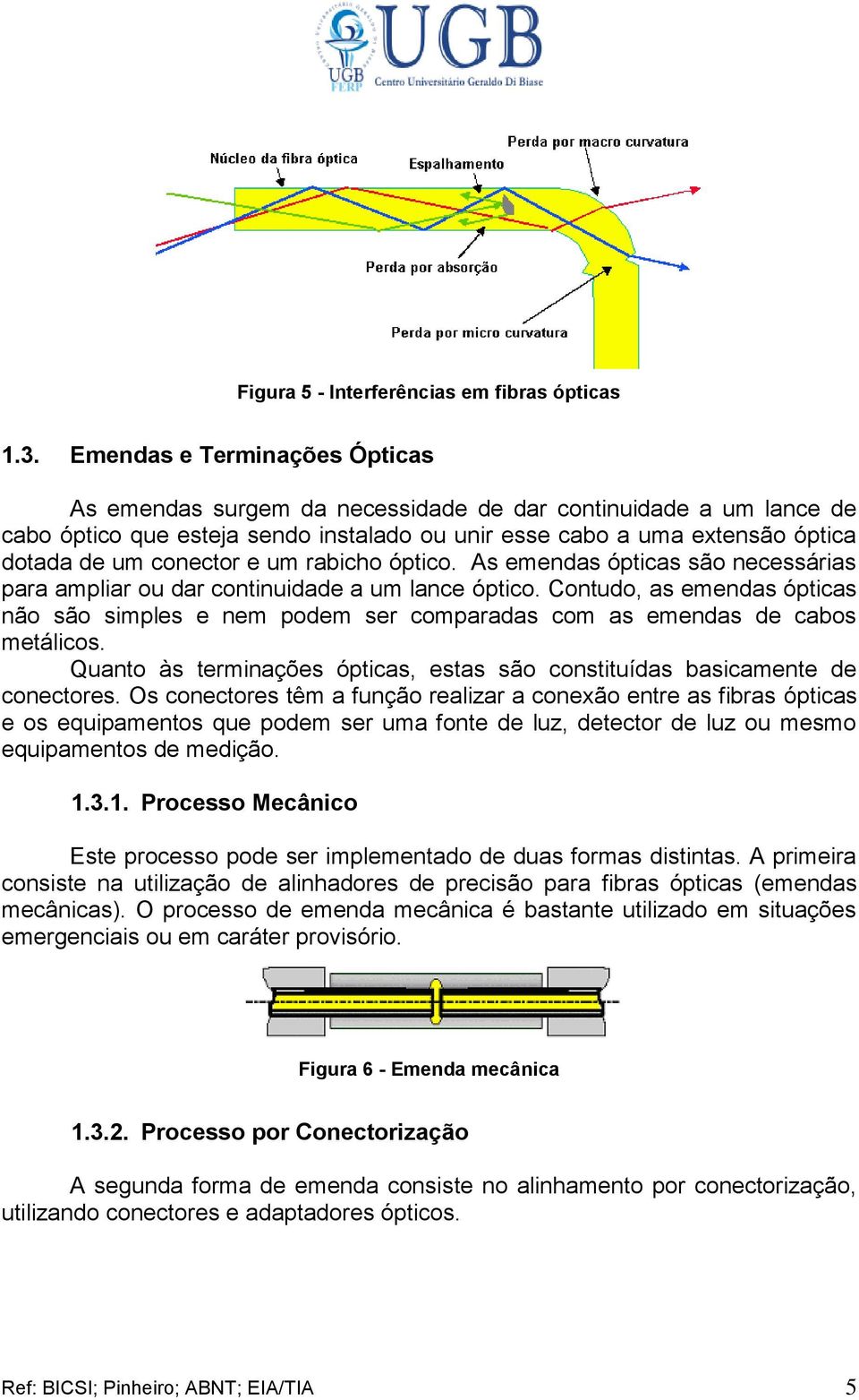 um rabicho óptico. As emendas ópticas são necessárias para ampliar ou dar continuidade a um lance óptico.