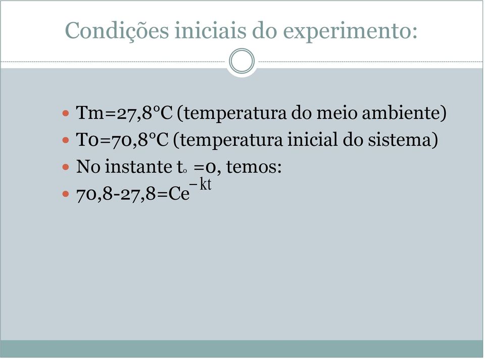 ambiente) T0=70,8 C (temperatura