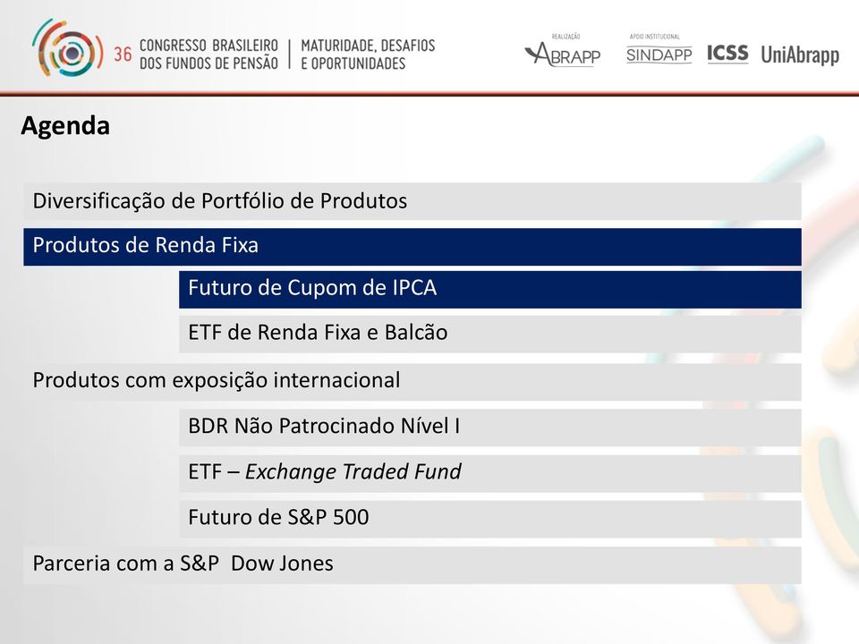 com exposição internacional BDR Não Patrocinado Nível I ETF