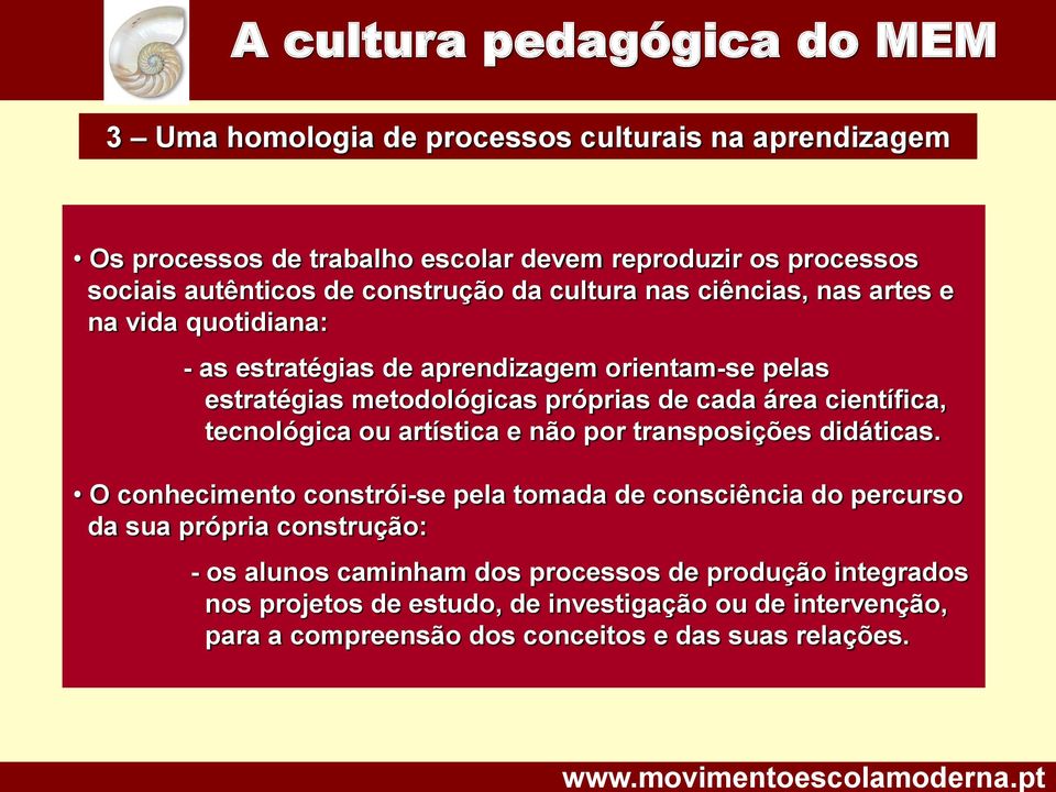 científica, tecnológica ou artística e não por transposições didáticas.