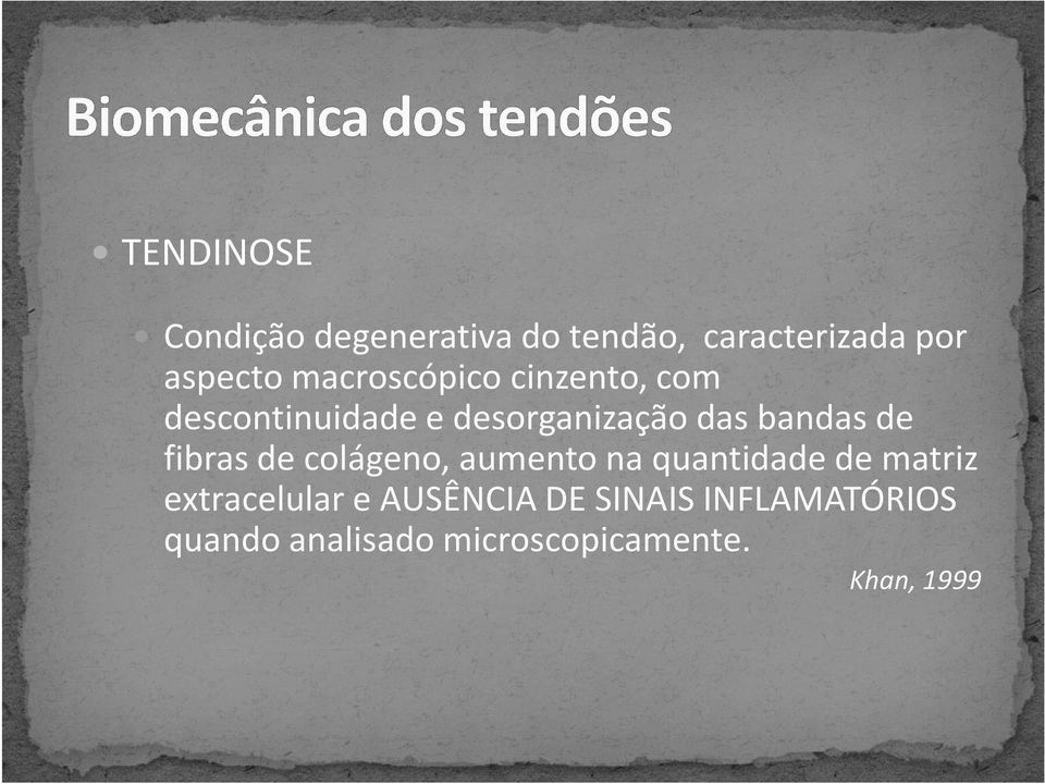 de fibras de colágeno, aumento na quantidade de matriz extracelular e