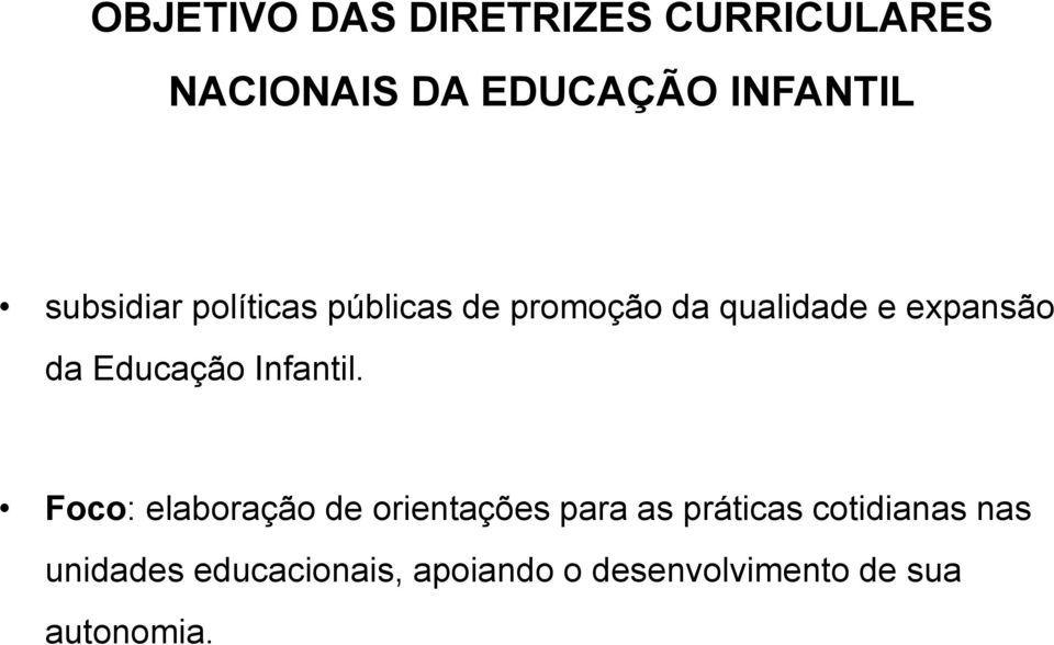 Educação Infantil.