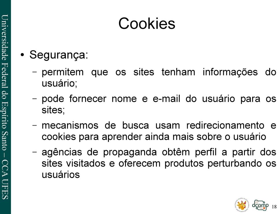 redirecionamento e cookies para aprender ainda mais sobre o usuário agências de