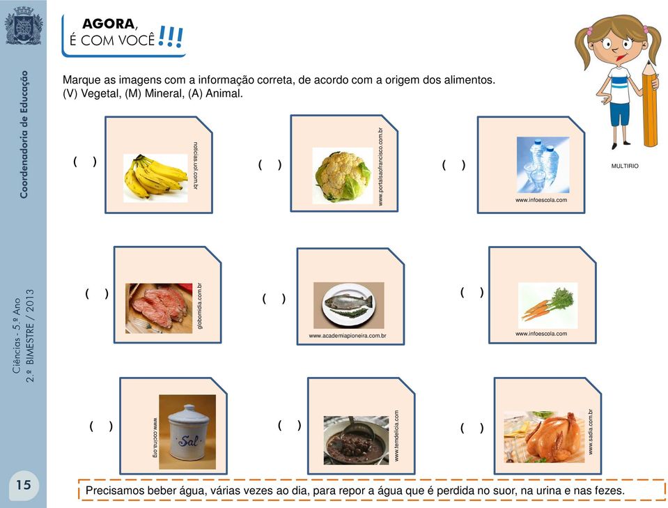 com 2.º BIMESTRE / 2013 ( ) A globomidia.com.br ( ) www.academiapioneira.com.br ( ) www.infoescola.com ( ) ( ) www.cocina.