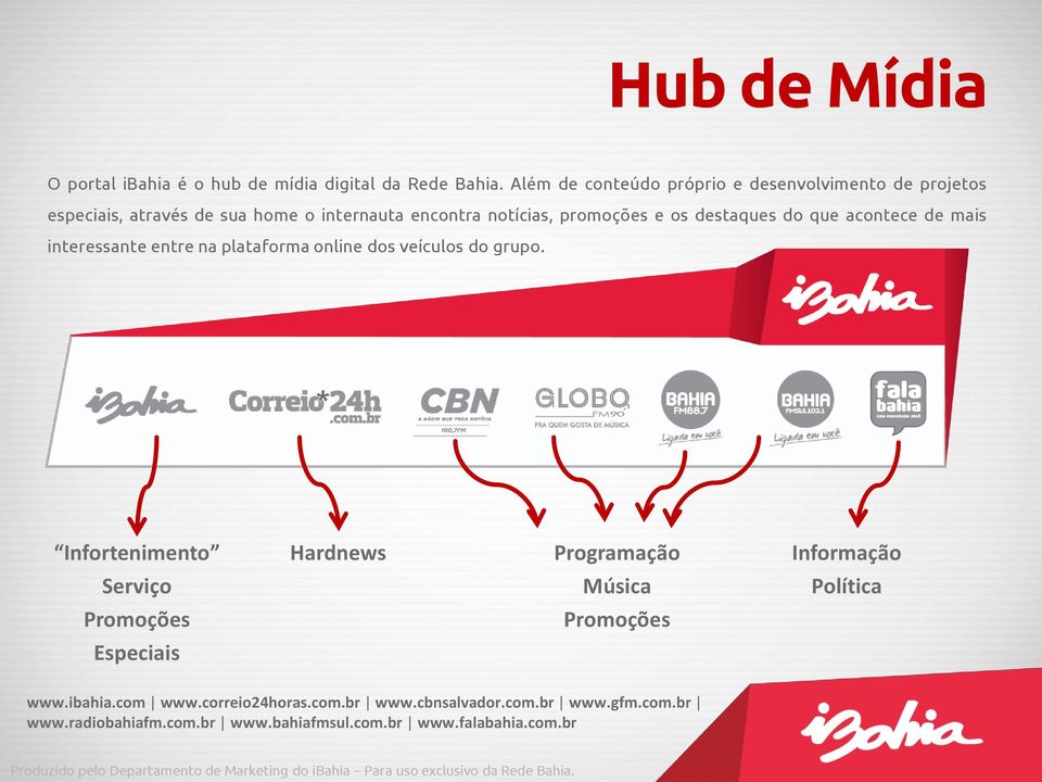 destaques do que acontece de mais interessante entre na plataforma online dos veículos do grupo.