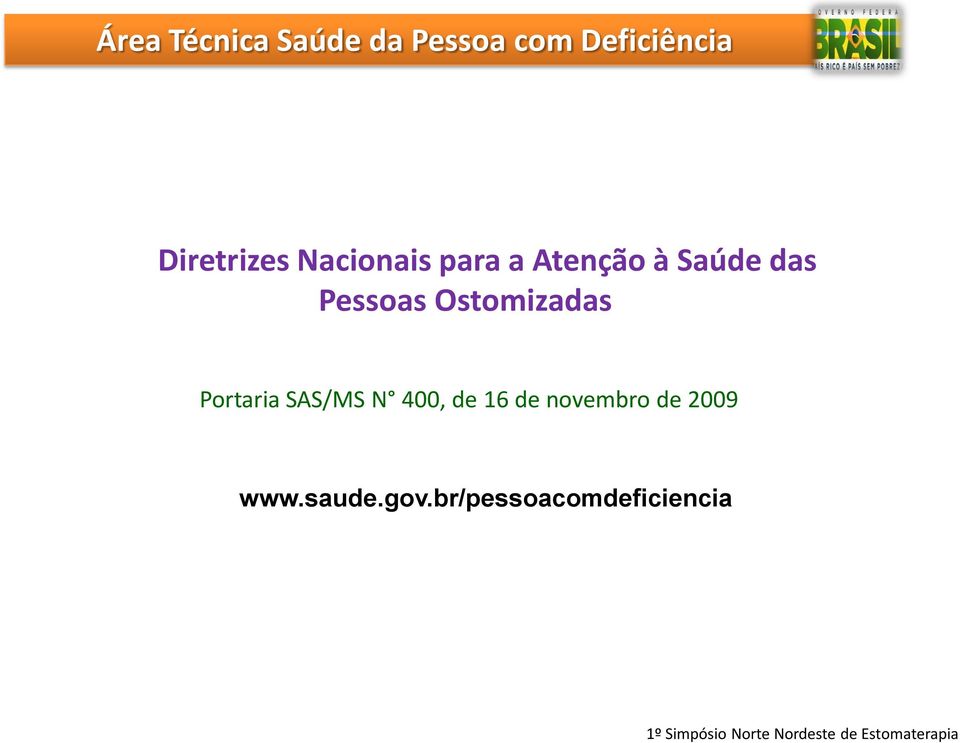 SAS/MS N 400, de 16 de novembro de