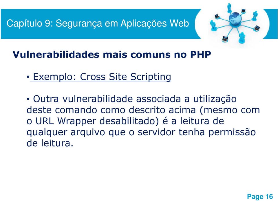 (mesmo com o URL Wrapper desabilitado) é a leitura de