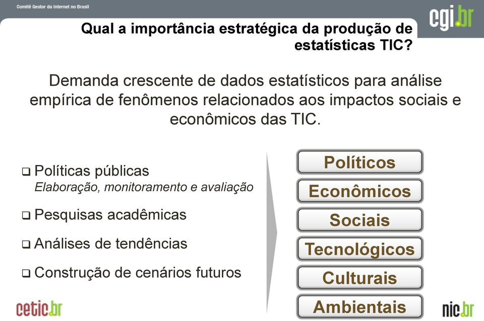 impactos sociais e econômicos das TIC.