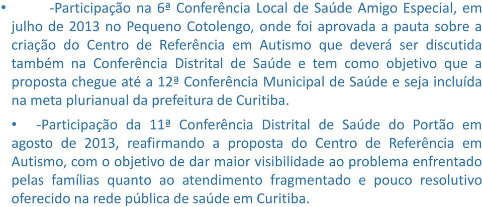 meta plurianual da prefeitura de Curitiba.