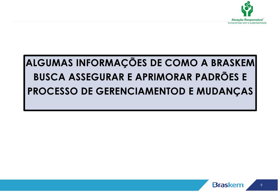 APRIMORAR PADRÕES E PROCESSO