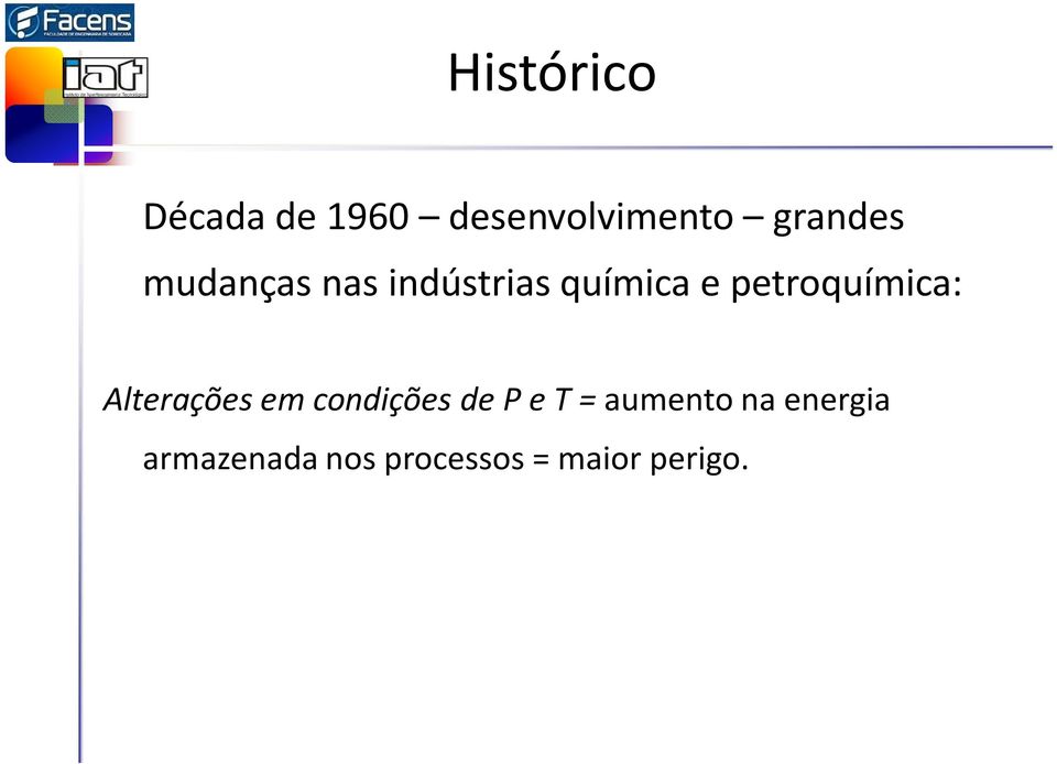 petroquímica: Alterações em condições de P e T