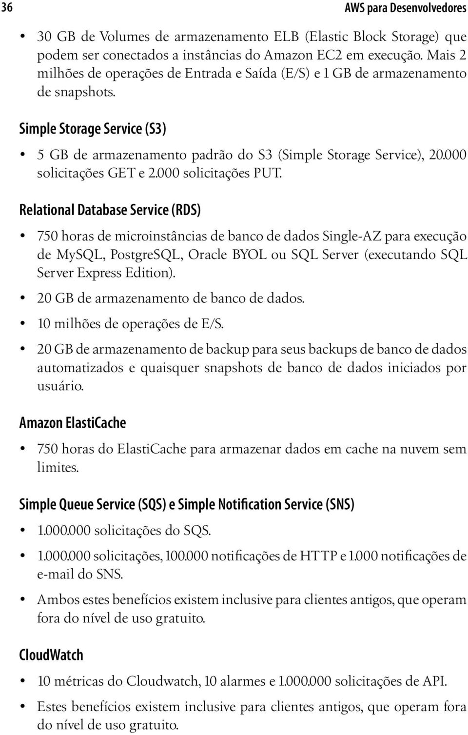 000 solicitações GET e 2.000 solicitações PUT.