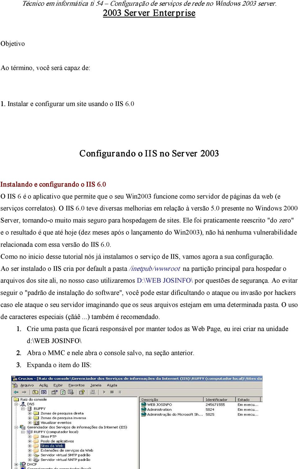 0 presente no Windows 2000 Server, tornando o muito mais seguro para hospedagem de sites.