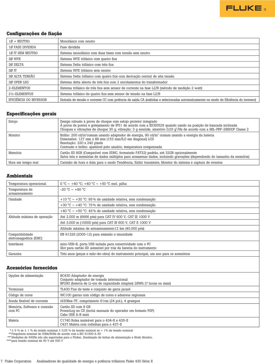 com quatro fios com derivação central de alta tensão Sistema delta aberto de três fios com 2 enrolamentos do transformador Sistema trifásico de três fios sem sensor de corrente na fase L2/B (método