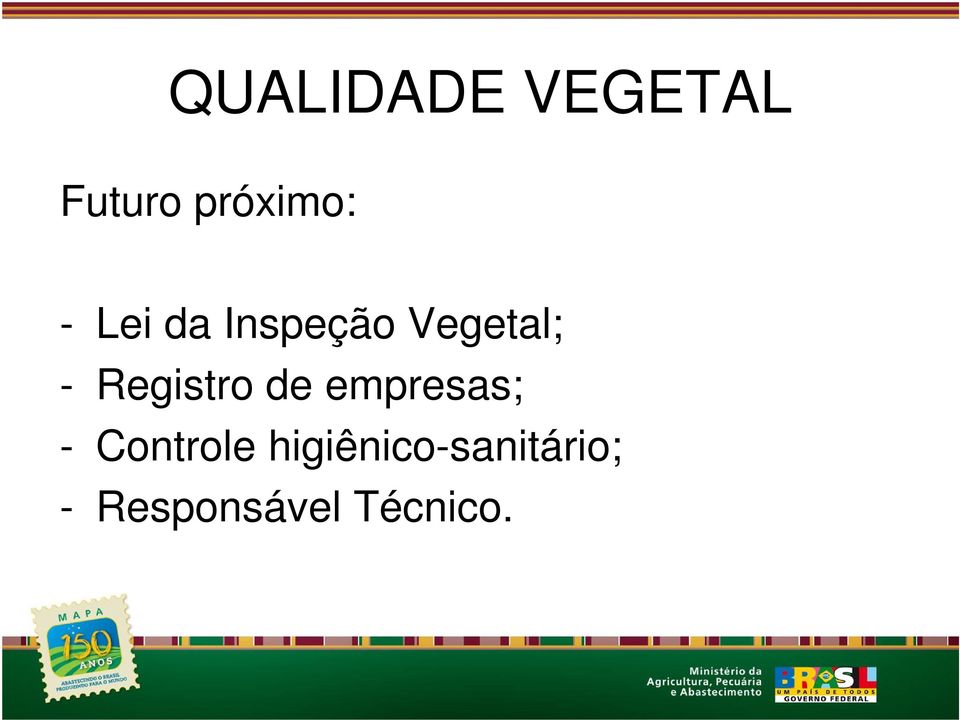 Registro de empresas; - Controle