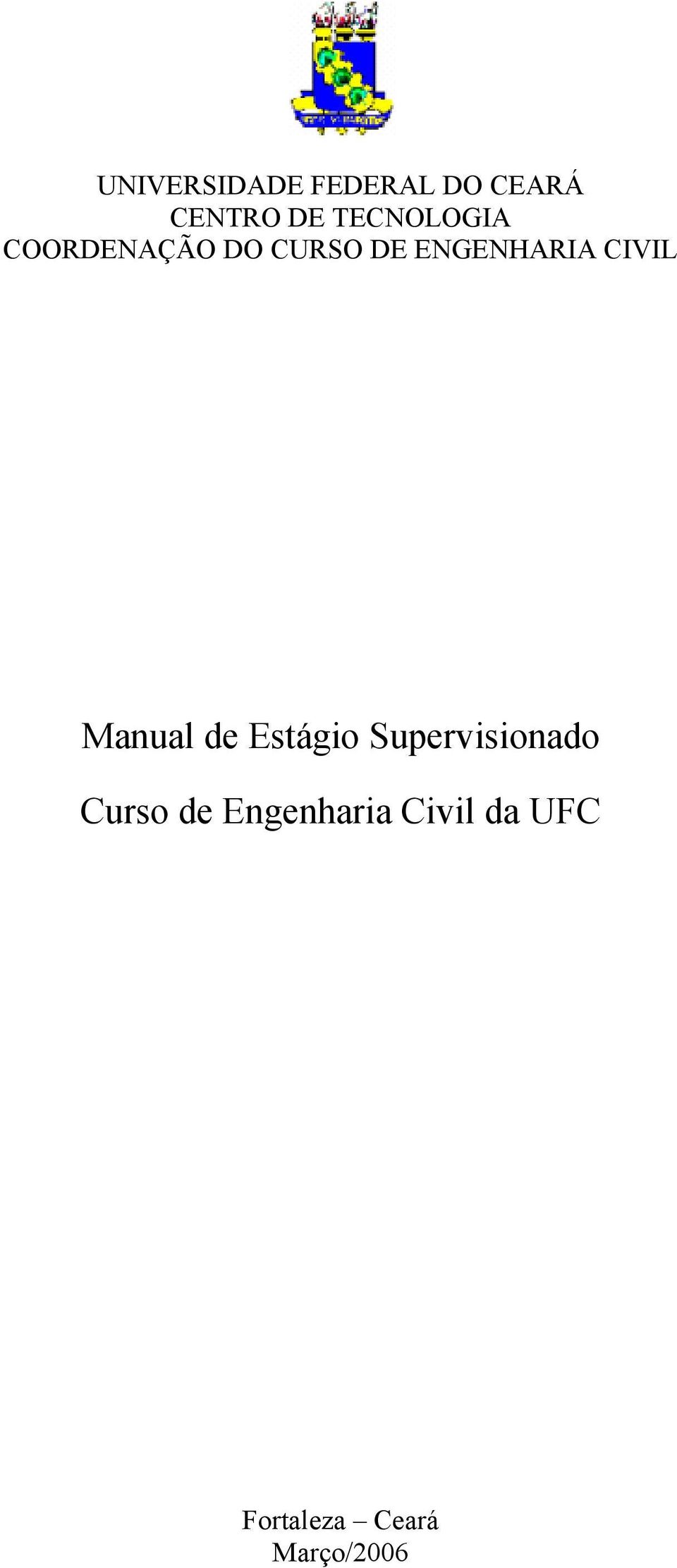 CIVIL Manual de Estágio Supervisionado Curso