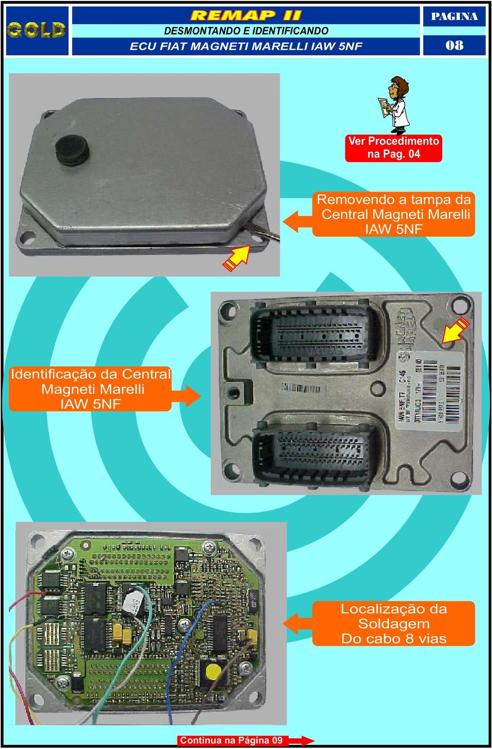 04 Removendo a tampa da Central Magneti Marelli IAW 5NF