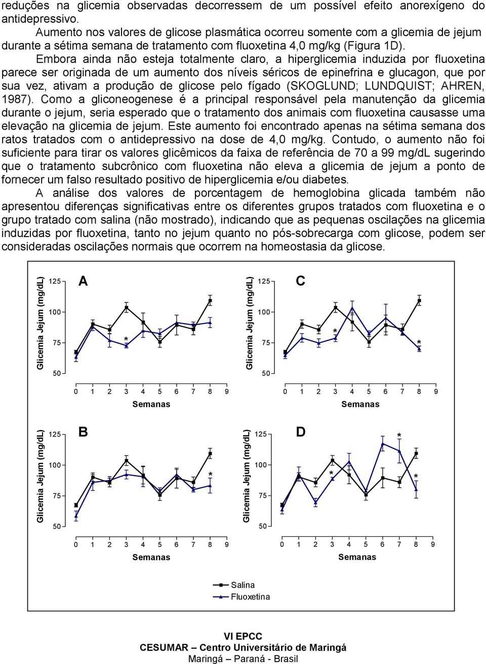 Embora ainda não esteja totalmente claro, a hiperglicemia induzida por fluoxetina parece ser originada de um aumento dos níveis séricos de epinefrina e glucagon, que por sua vez, ativam a produção de