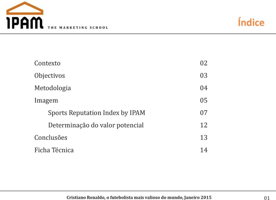 Reputation Index by IPAM 07 Determinação