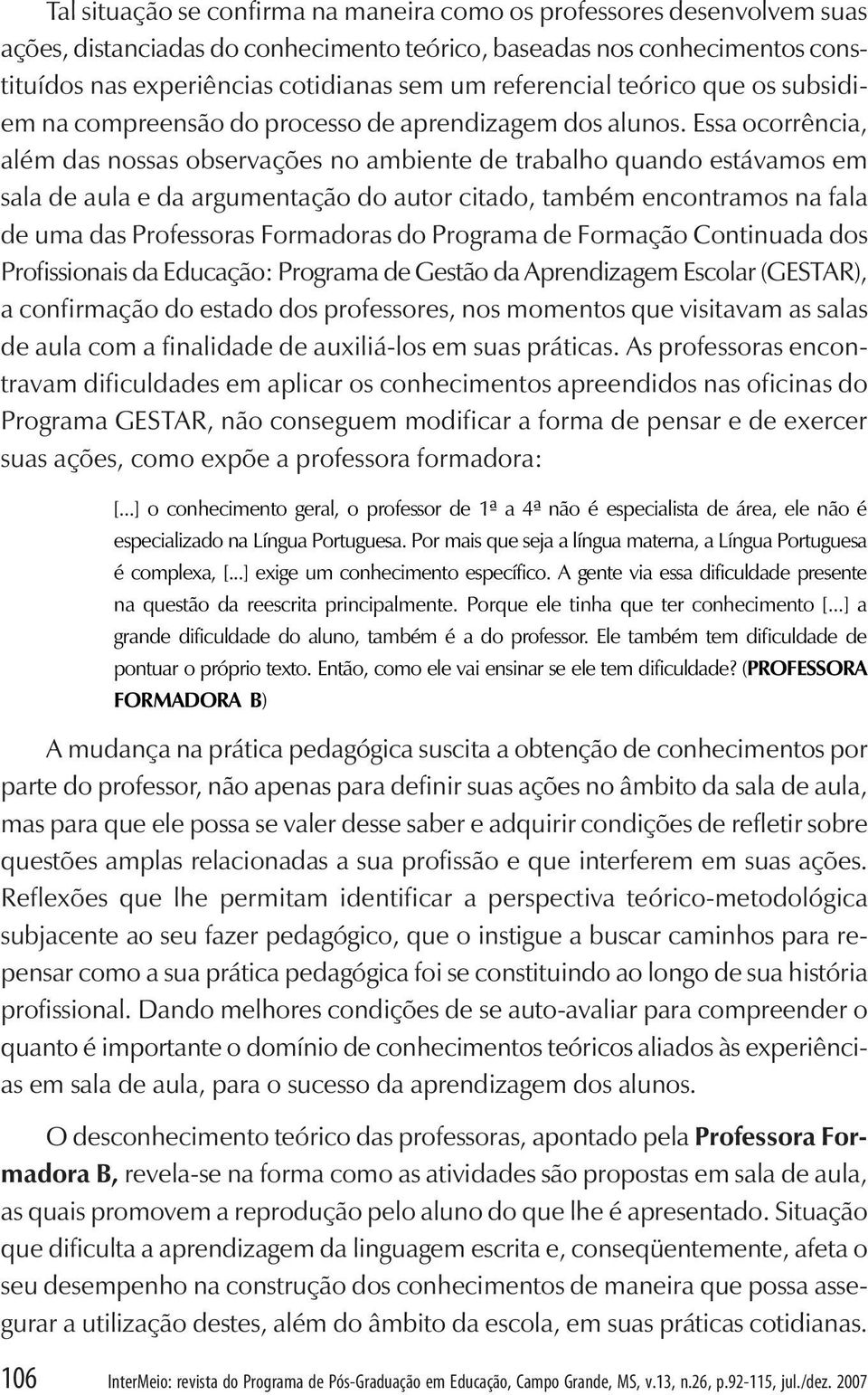 Educação, Campo Grande, MS, v.