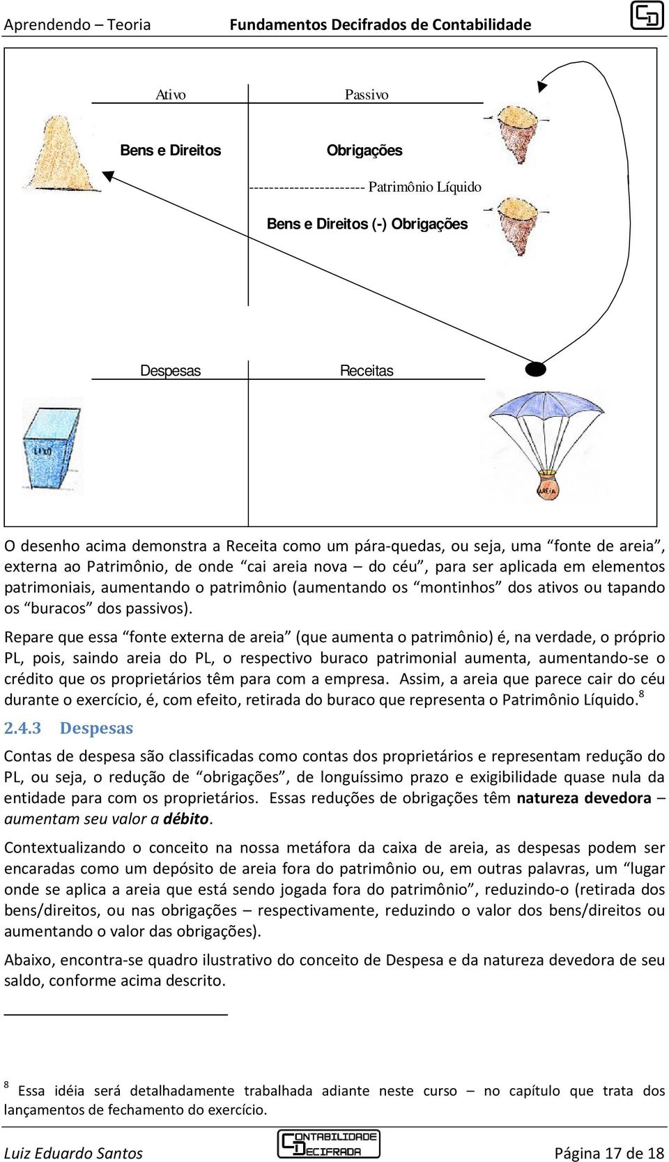 buracos dos passivos).