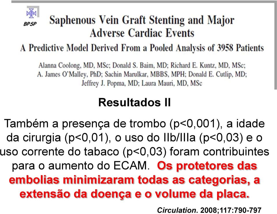 contribuintes para o aumento do ECAM.