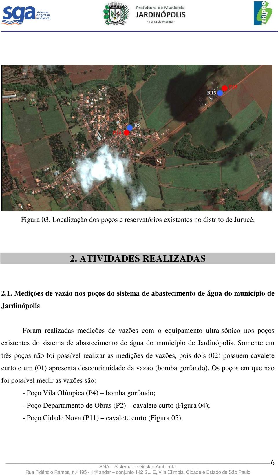 sistema de abastecimento de água do município de Jardinópolis.