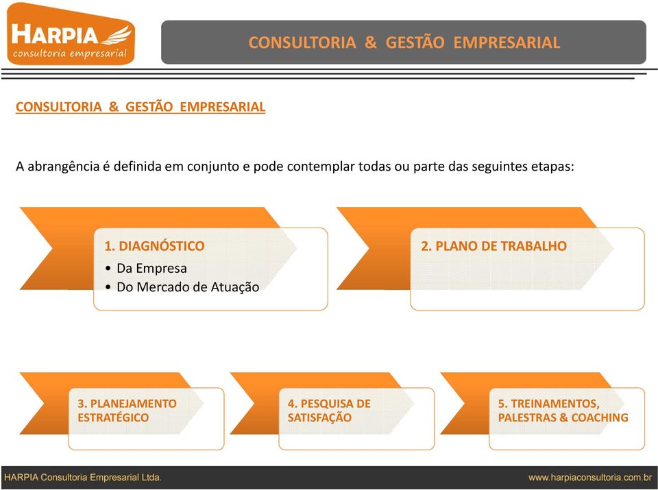 DIAGNÓSTICO Da Empresa Do Mercado de Atuação 2. PLANO DE TRABALHO 3.