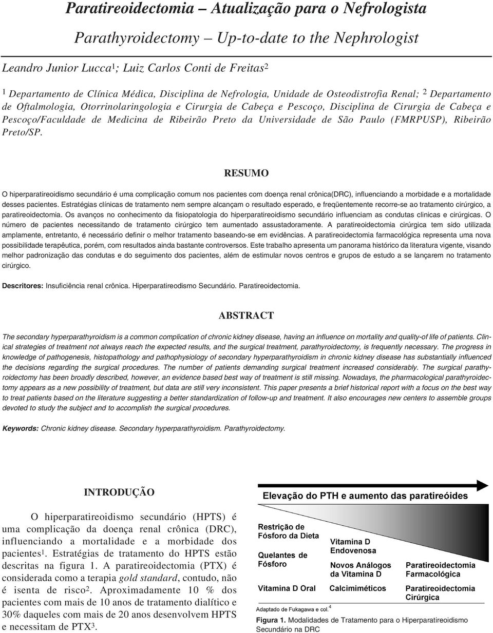 Medicina de Ribeirão Preto da Universidade de São Paulo (FMRPUSP), Ribeirão Preto/SP.