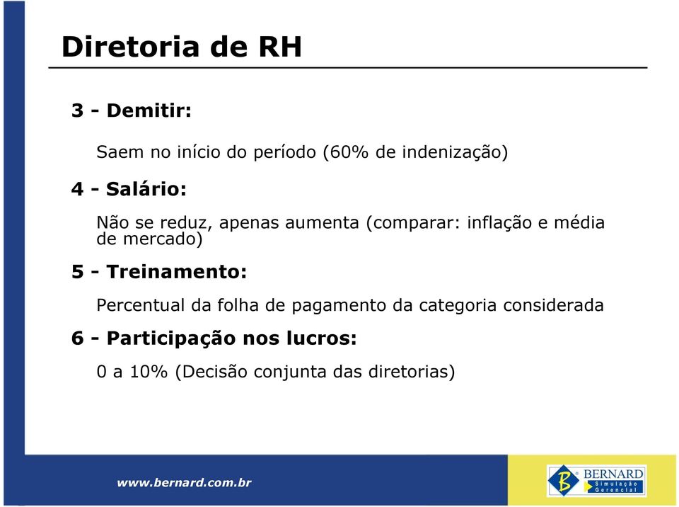 mercado) 5 - Treinamento: Percentual da folha de pagamento da categoria